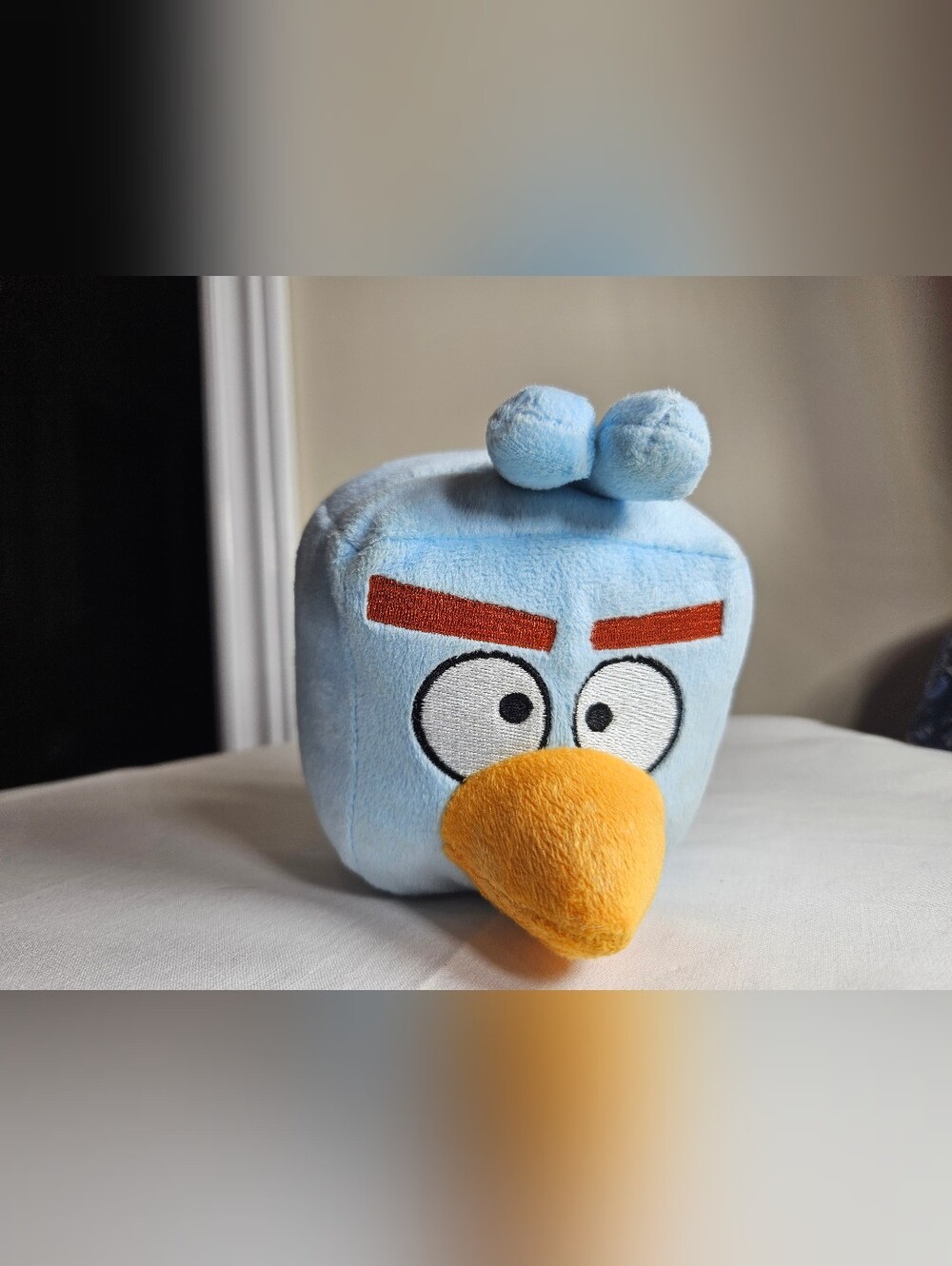 Angry Birds Space Ice Cube 5” Light Blue Bird Plush Rovio Cube-NO SOUND